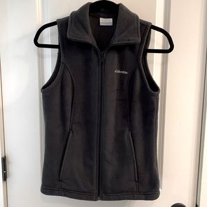 Columbia fleece vest | Color: dark grey | Size XS